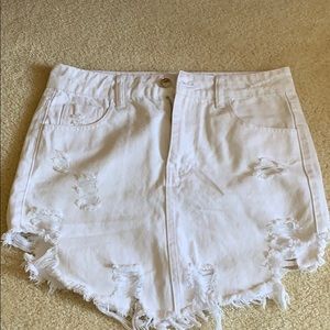 Lots Denim White skirt